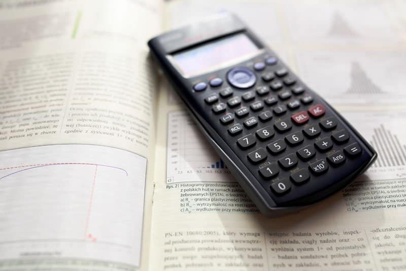 stock photo of calculator