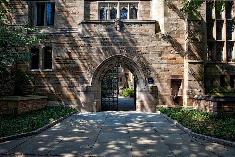 Photo of university doorway